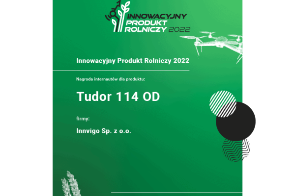 Tudor 114 OD Innowacyjnym Produktem Rolniczym 2022