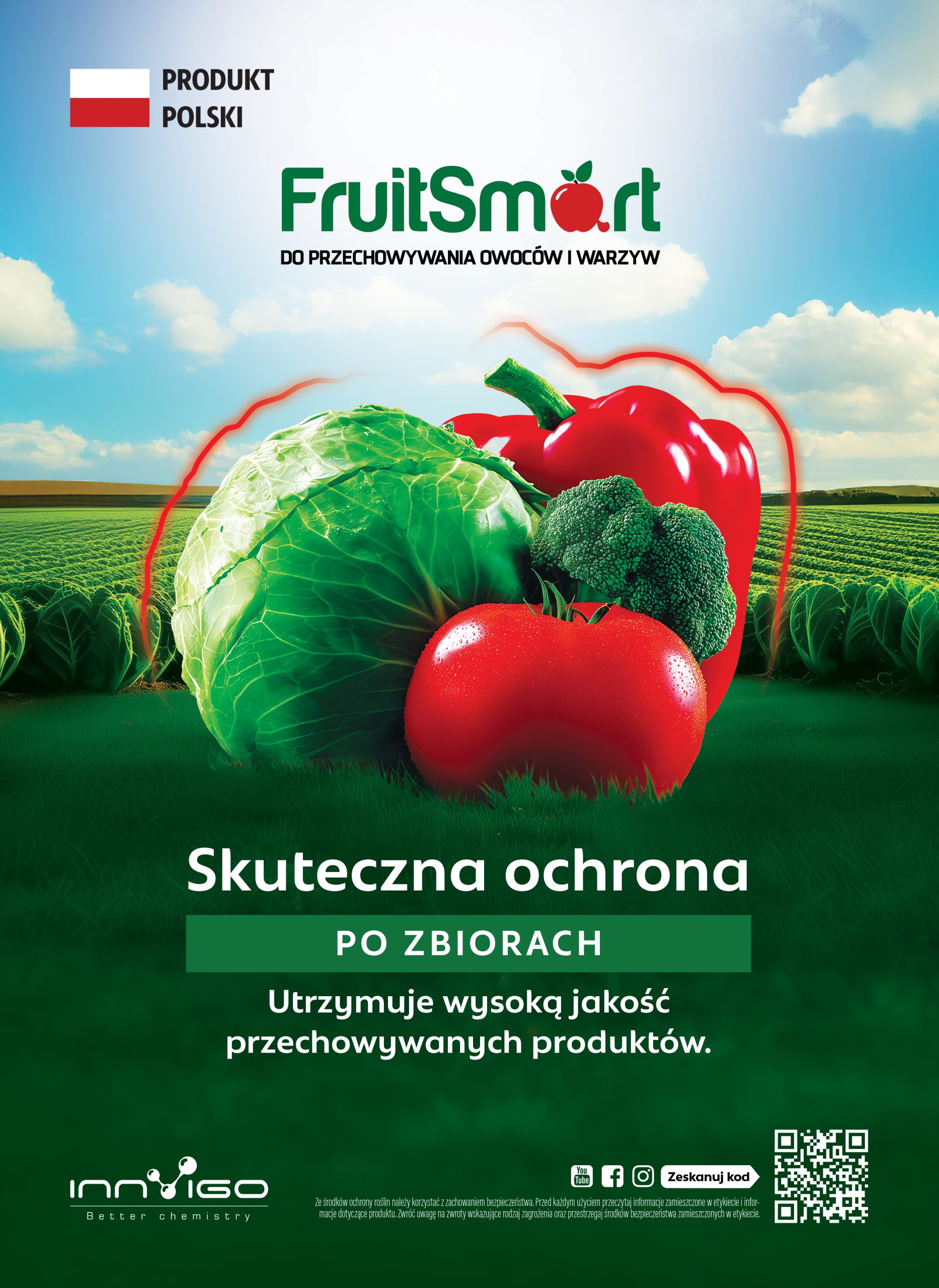 Fruitsmart do dłuższego przechowywania owoców i warzyw - 1 MCP