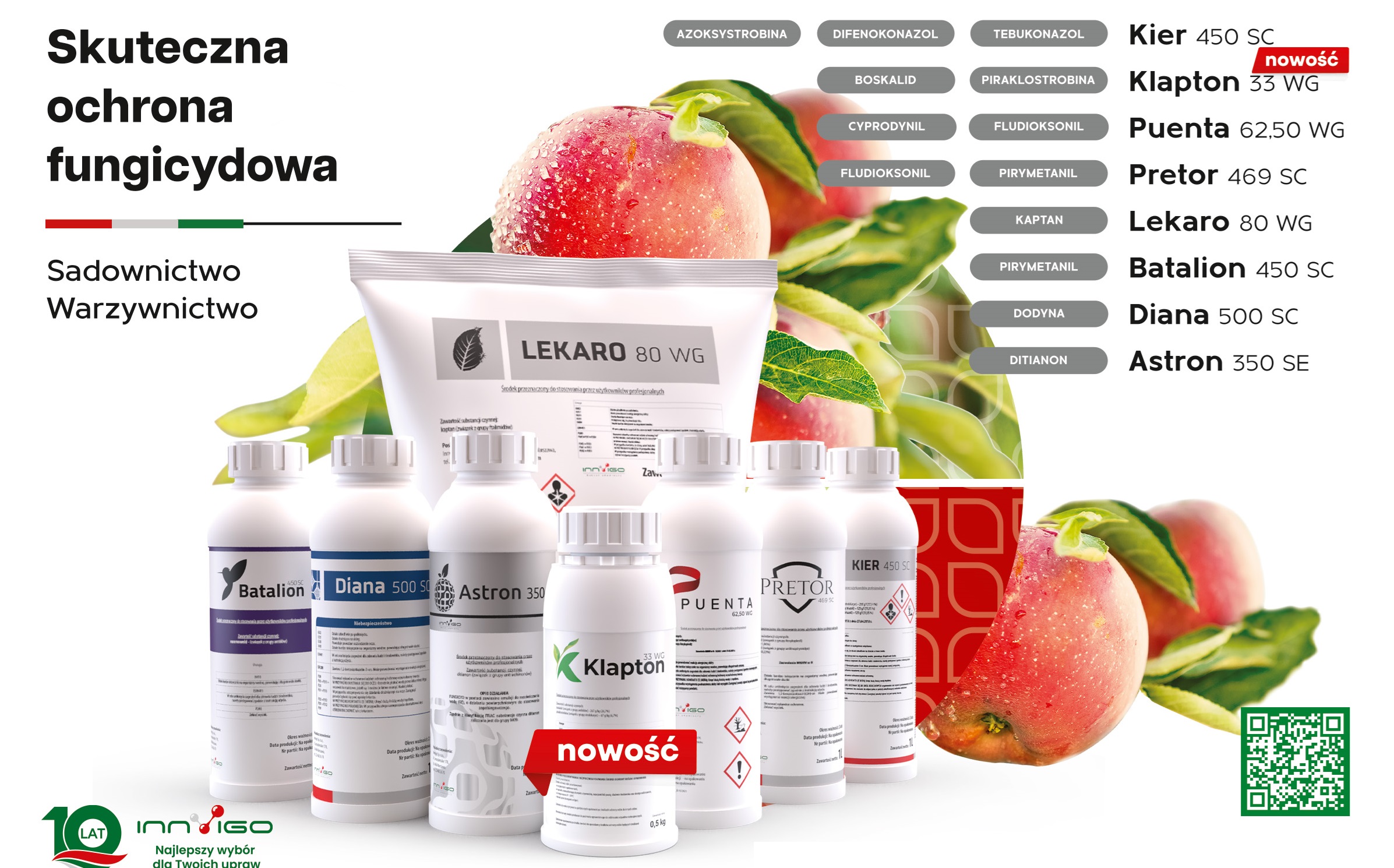 Ochrona fungicydowa sadów przez chorobami grzybowymi
