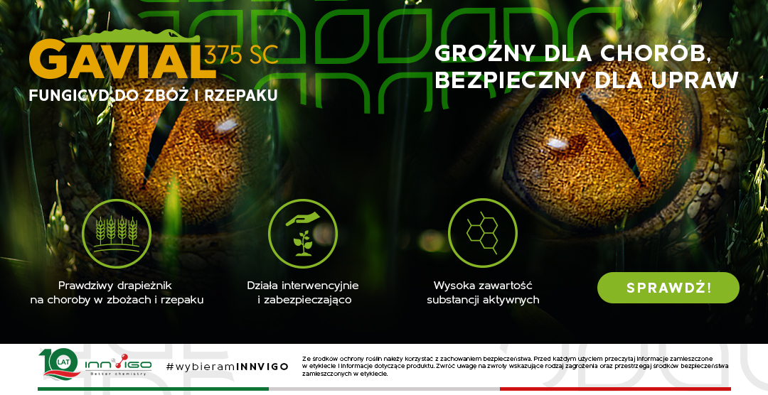 Gavial na choroby w zbożach