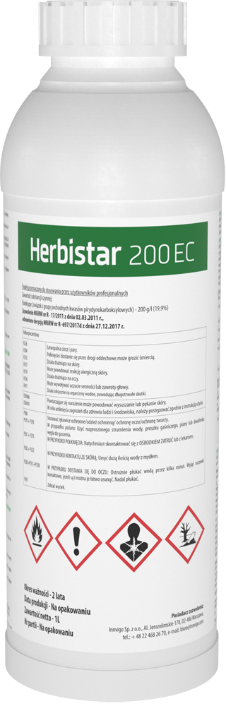 Herbicyd Herbistar. Zwalczanie chwastów w zbożach jarych wiosną - oprysk na chwasty w zbożach.