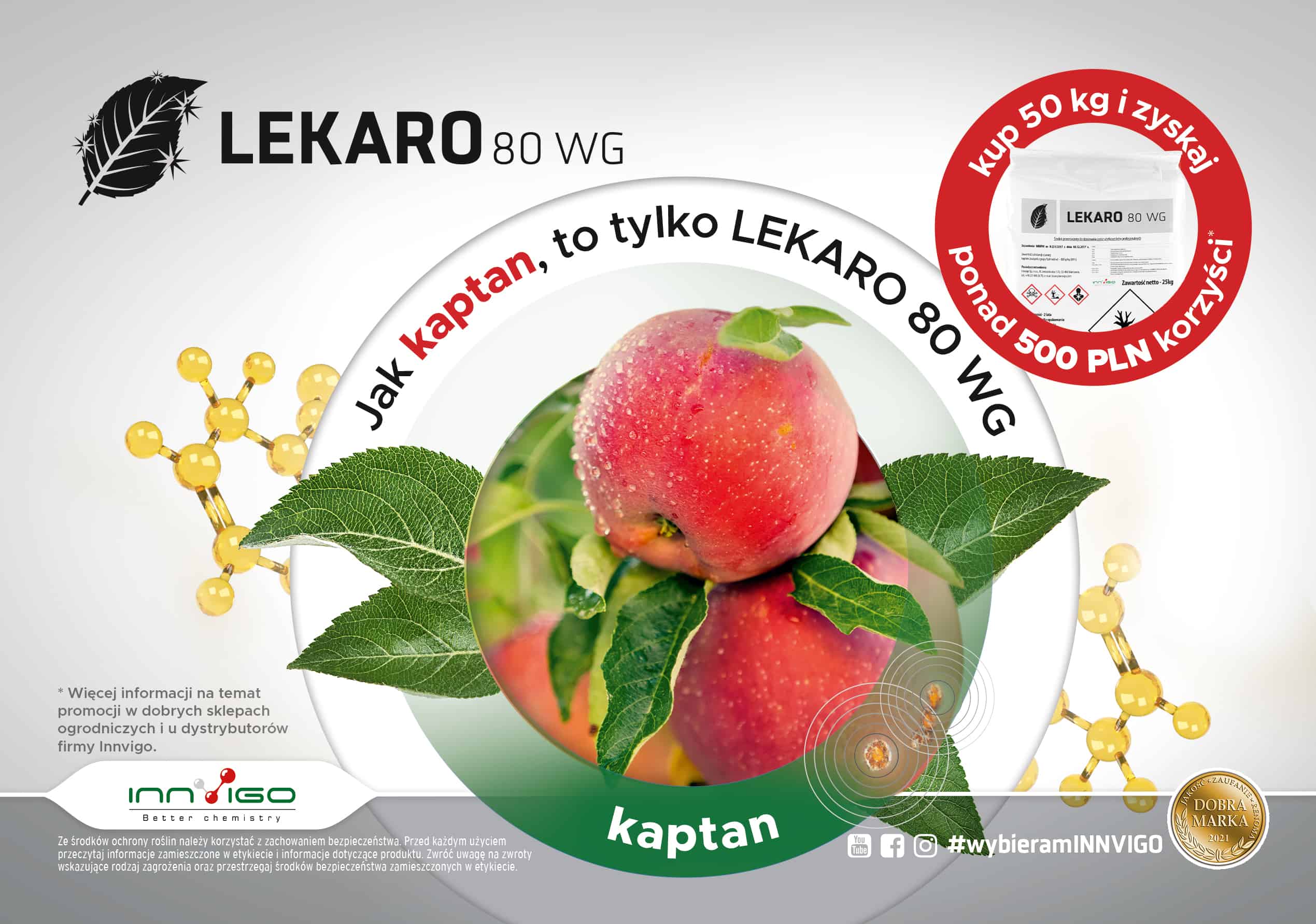 Lekaro Kaptan - oprysk na choroby jabłek